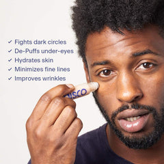 Disco serum texture on fingertip showing lightweight, quick-absorbing finish