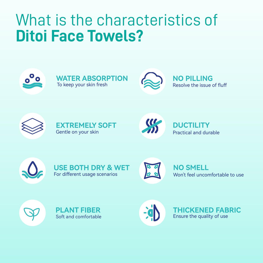 Ditoi towel removing makeup easily for quick, hygienic cleansing