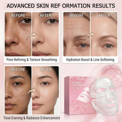 DiuGouNi transparent hydrogel mask on hand highlighting hydration delivery