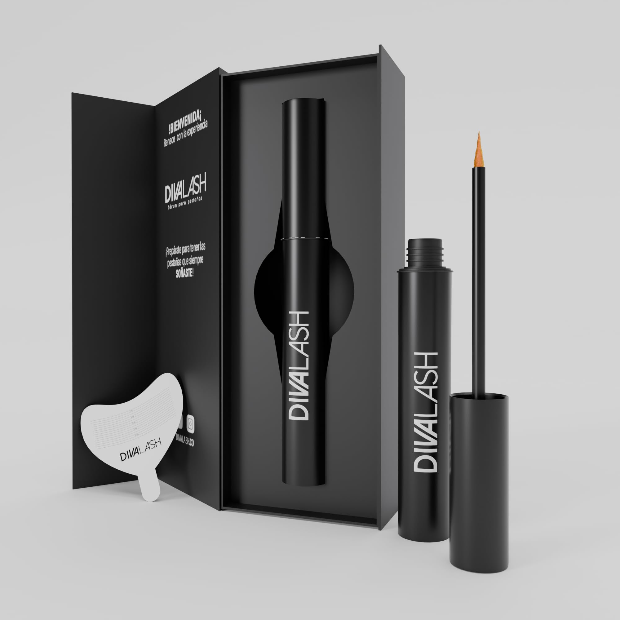 DIVASKIN divalash precision applicator close-up enabling accurate nightly application