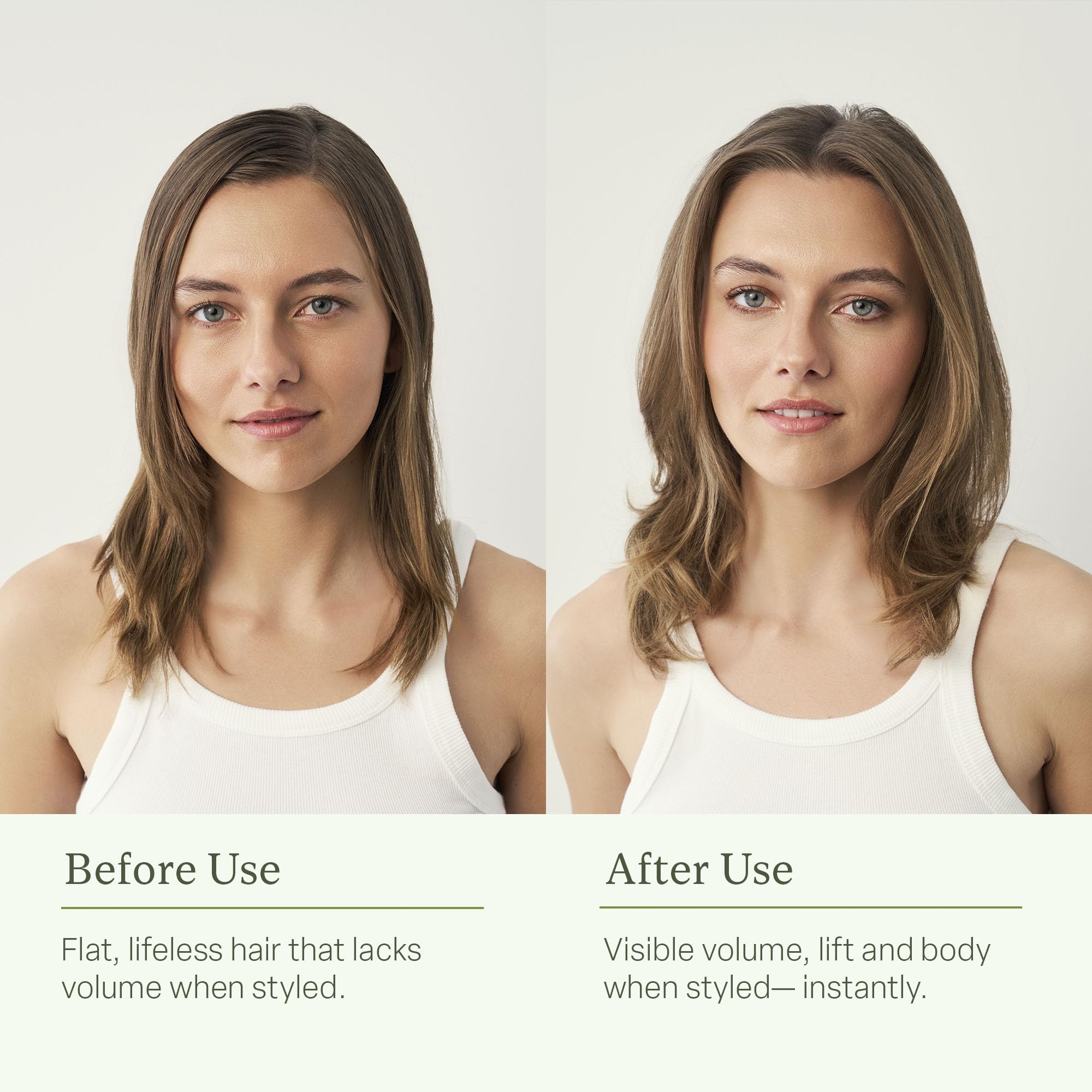 divi before and after volume comparison showing visible strand plumping