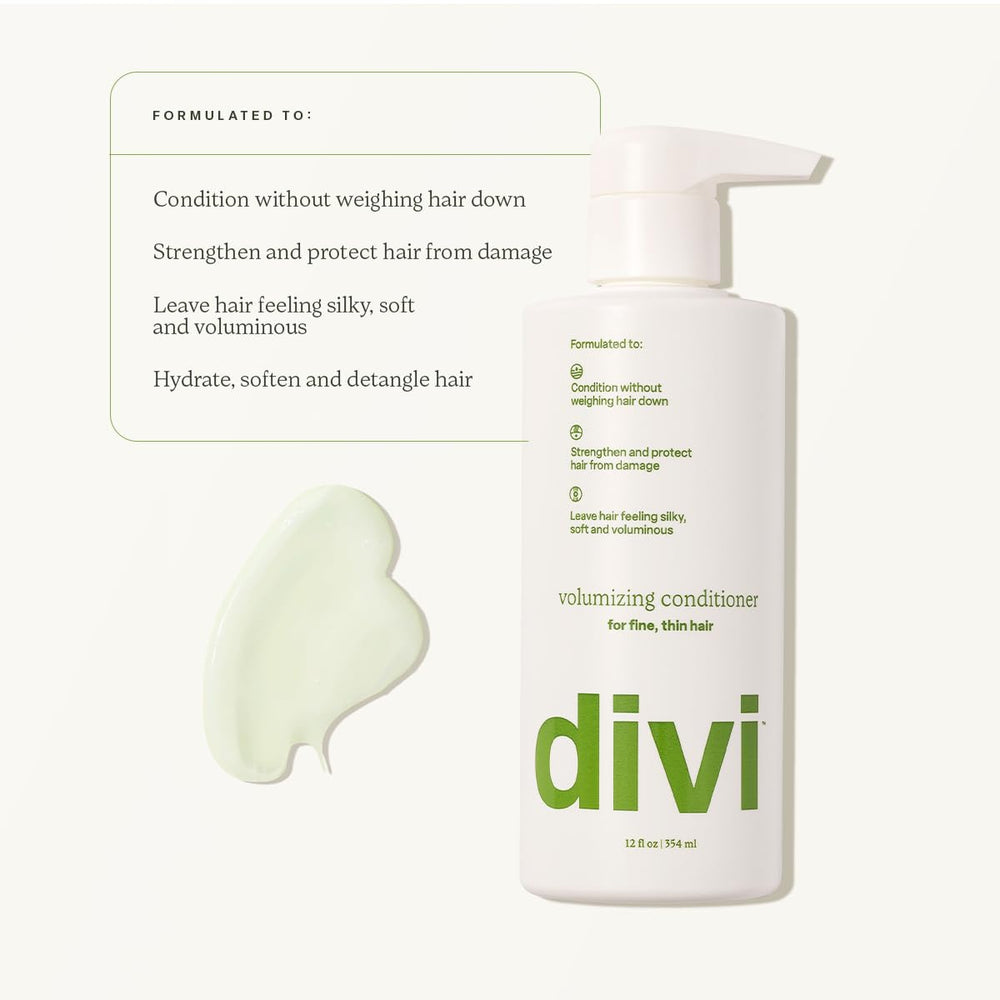 Divi conditioner texture with rice protein visible for lightweight hold