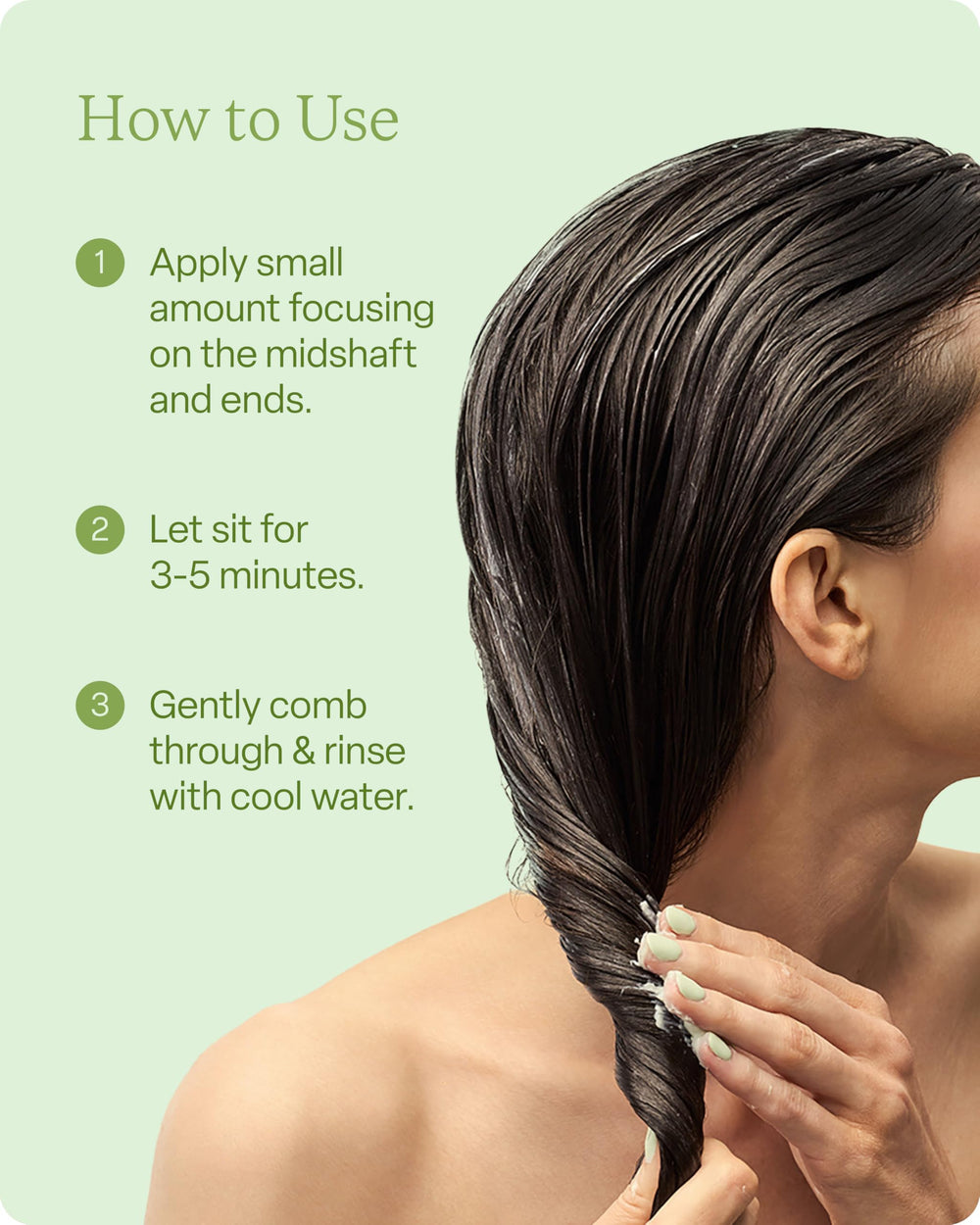 Divi label closeup displaying clean-formula claims and hair-strength benefit
