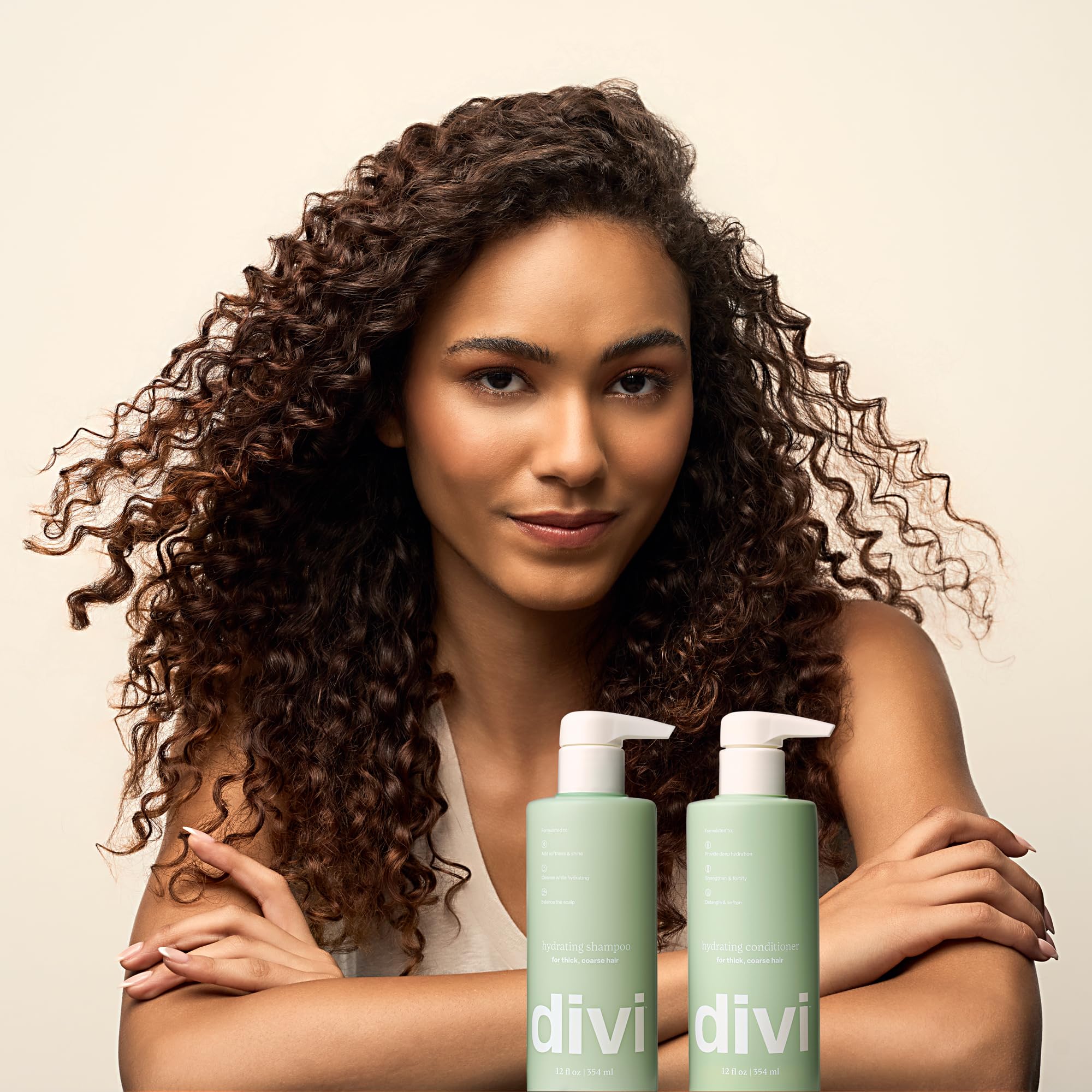 Divi natural oils and botanicals flatlay showing clean ingredients and nourishment