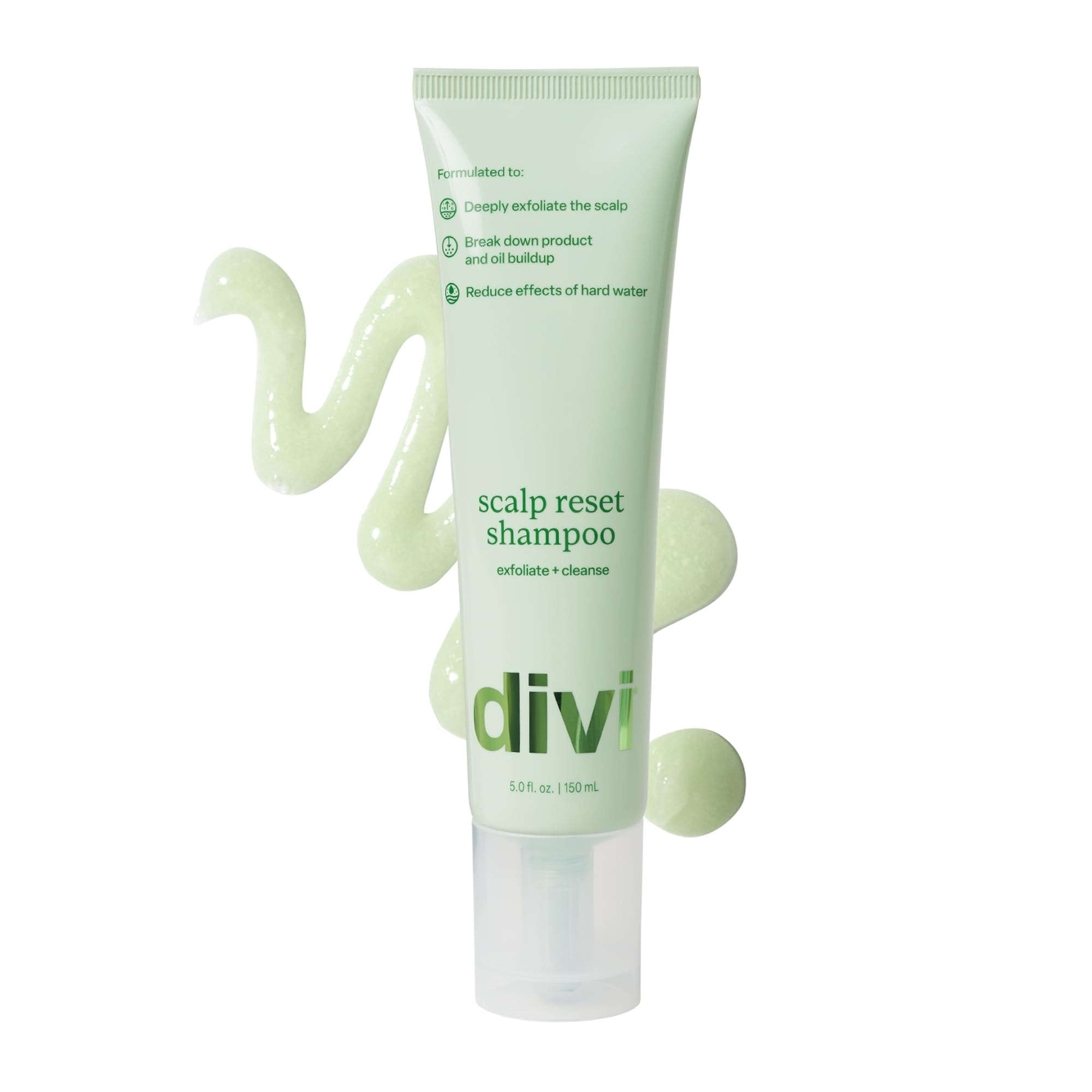 Divi front packaging showing bottle and brand benefit of clarifying