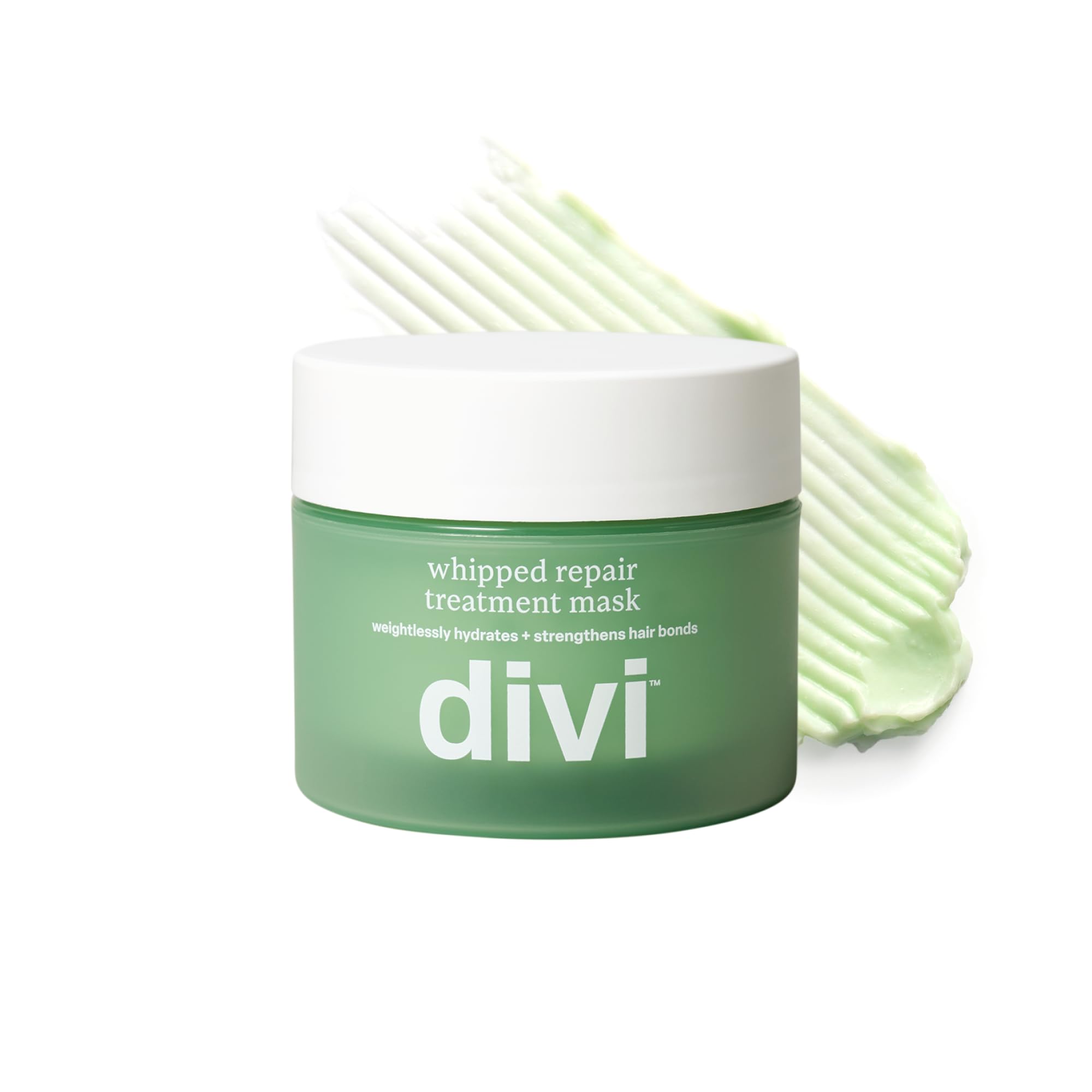 Divi jar front view showing product and quick repair benefit