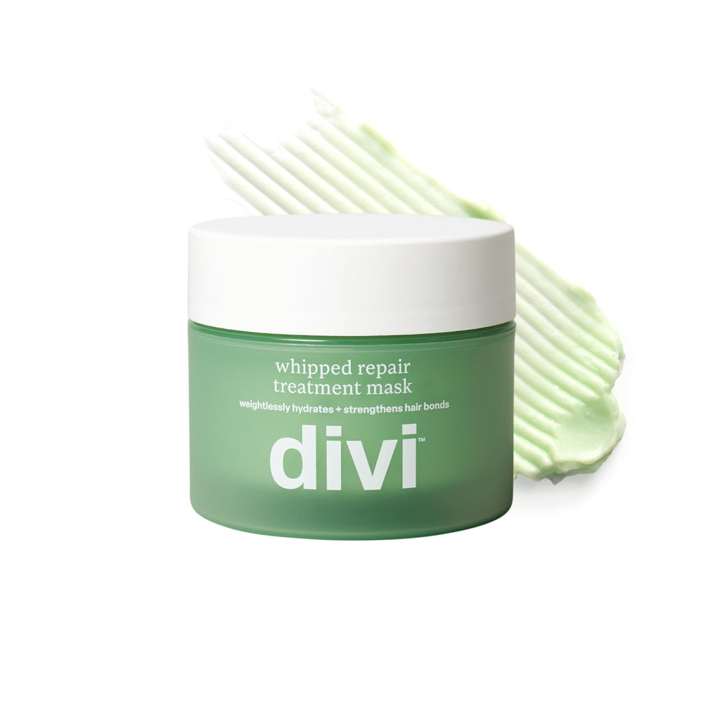Divi jar front view showing product and quick repair benefit