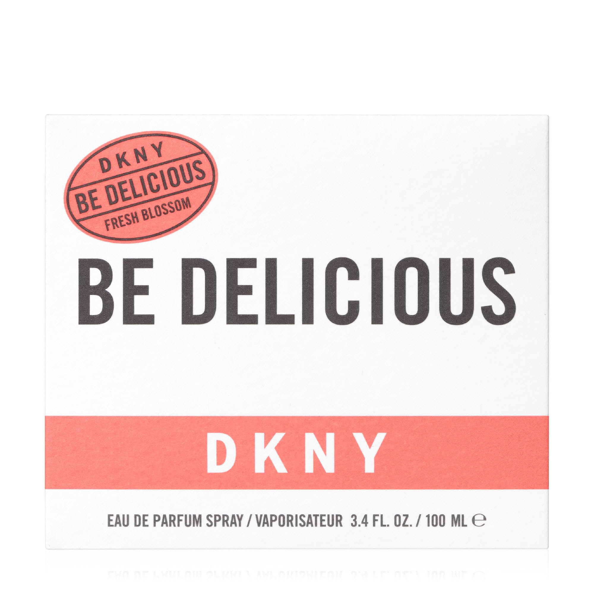 DKNY Be Delicious fresh blossom lifestyle spring scene on dresser suggesting fresh daytime wear