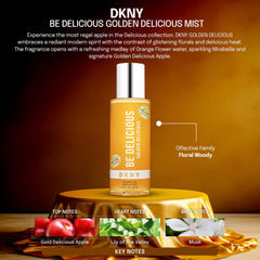 DKNY Golden Delicious lifestyle shot worn on wrist to show wearable refreshing scent