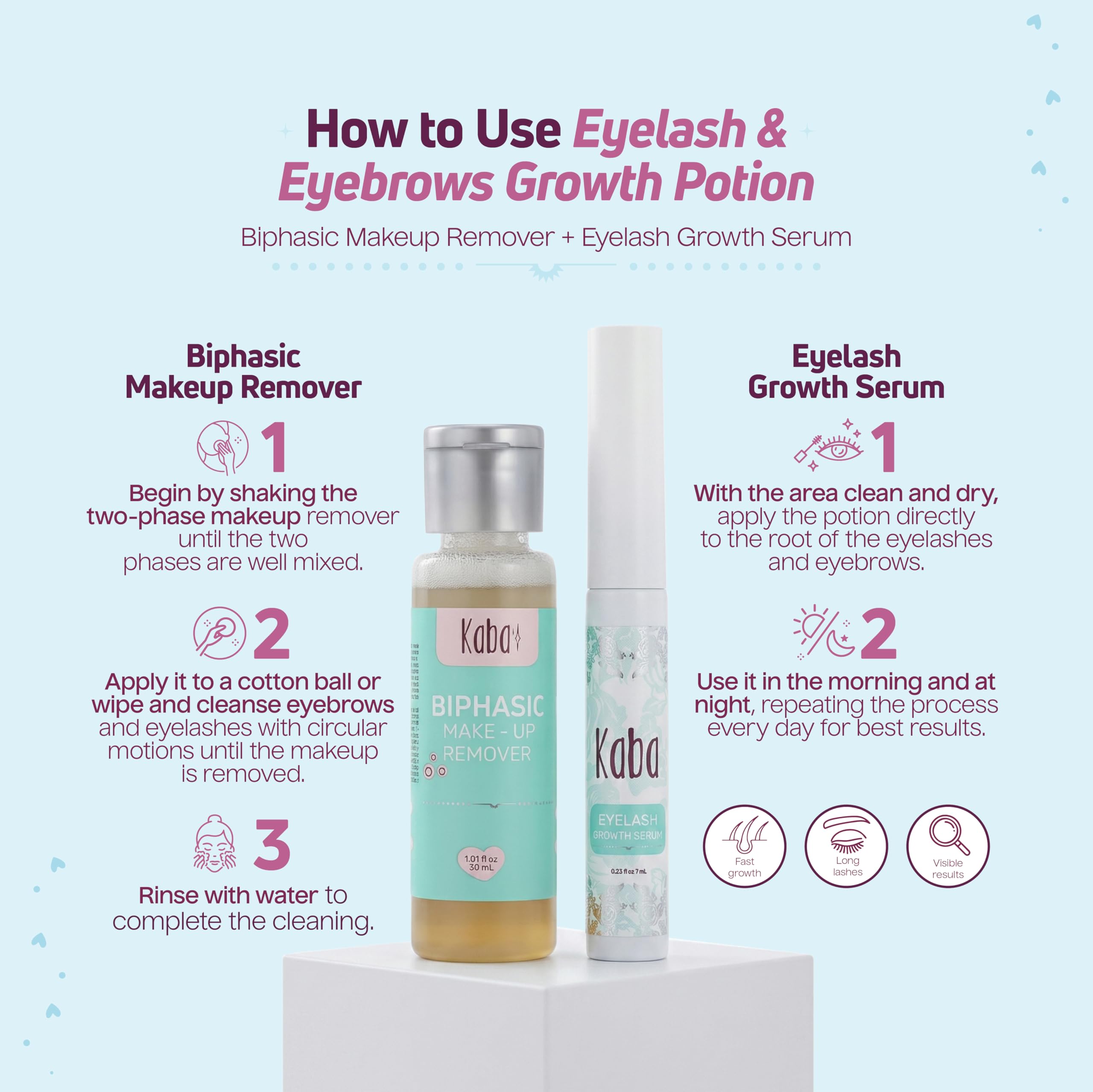 D'Luchi Kaba applied to model lashes demonstrating easy use