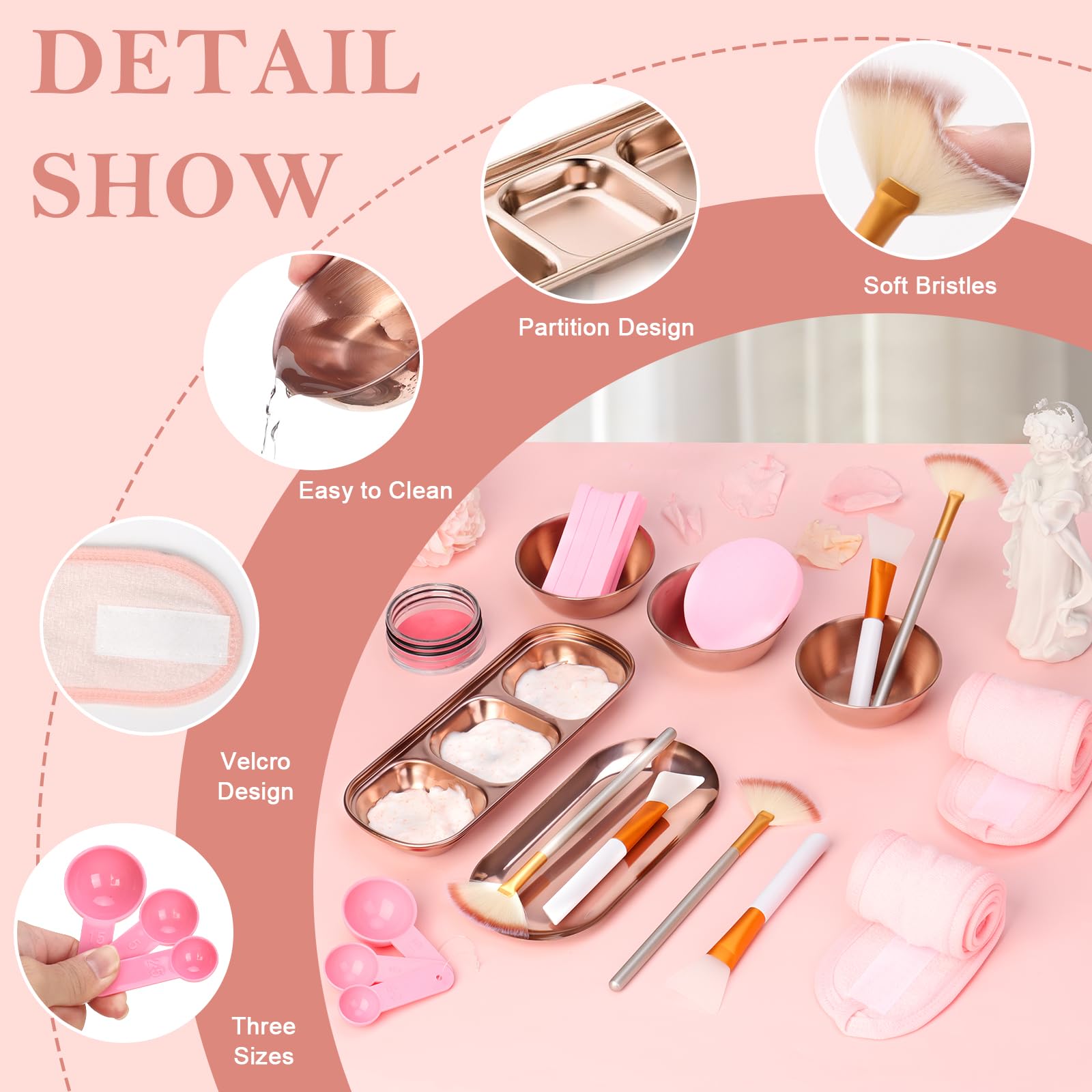 DLUGOPIS fan and applicator brushes detail for precise application benefit