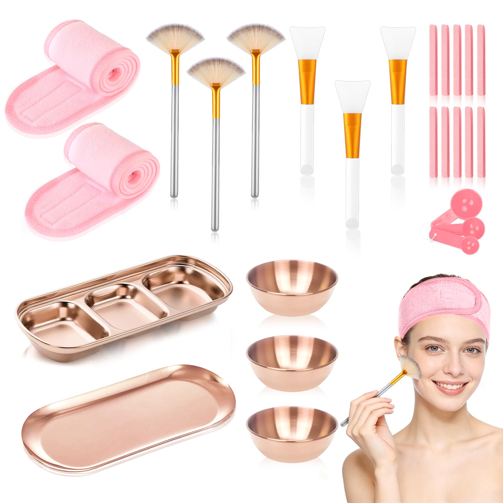 DLUGOPIS tray and tools neatly organized for tidy skincare prep