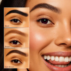 DLUX PROFESSIONAL model receiving brow application for salon-quality results