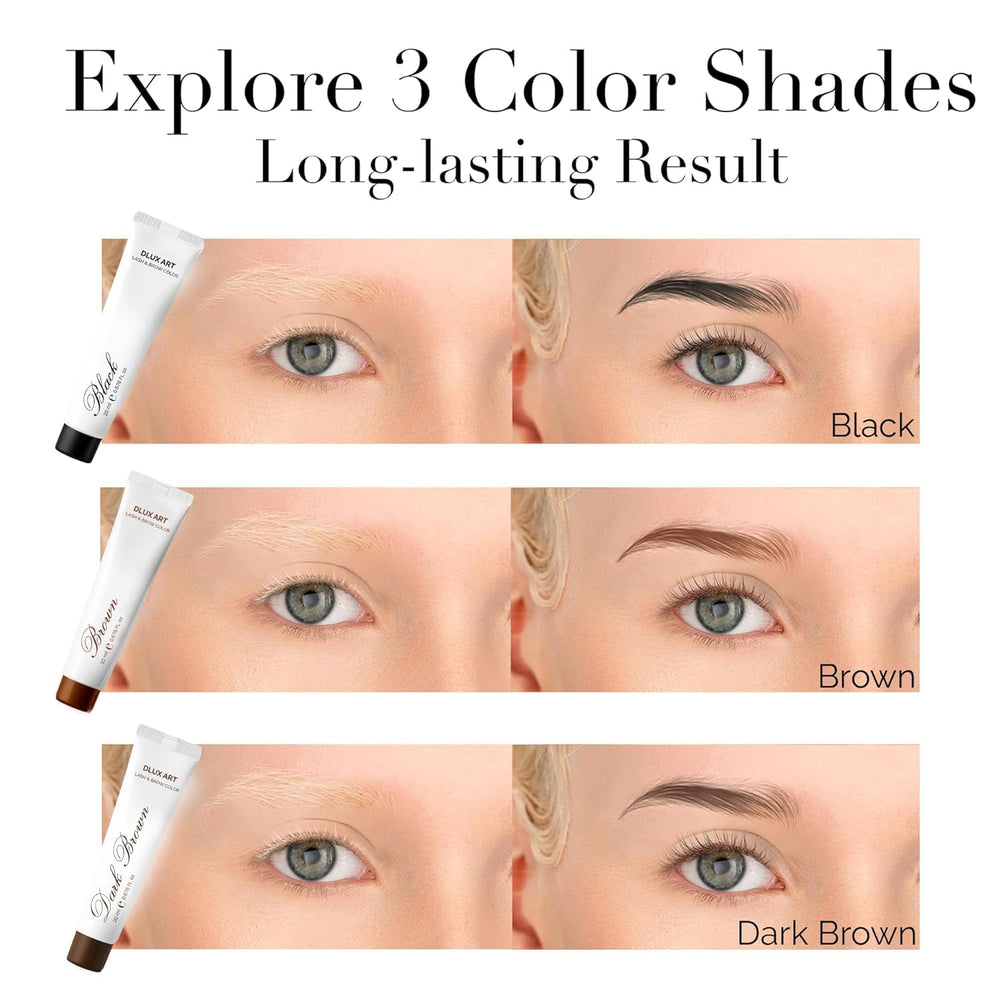 DLUX PROFESSIONAL applicator brush detail for precise shaping and controlled product placement