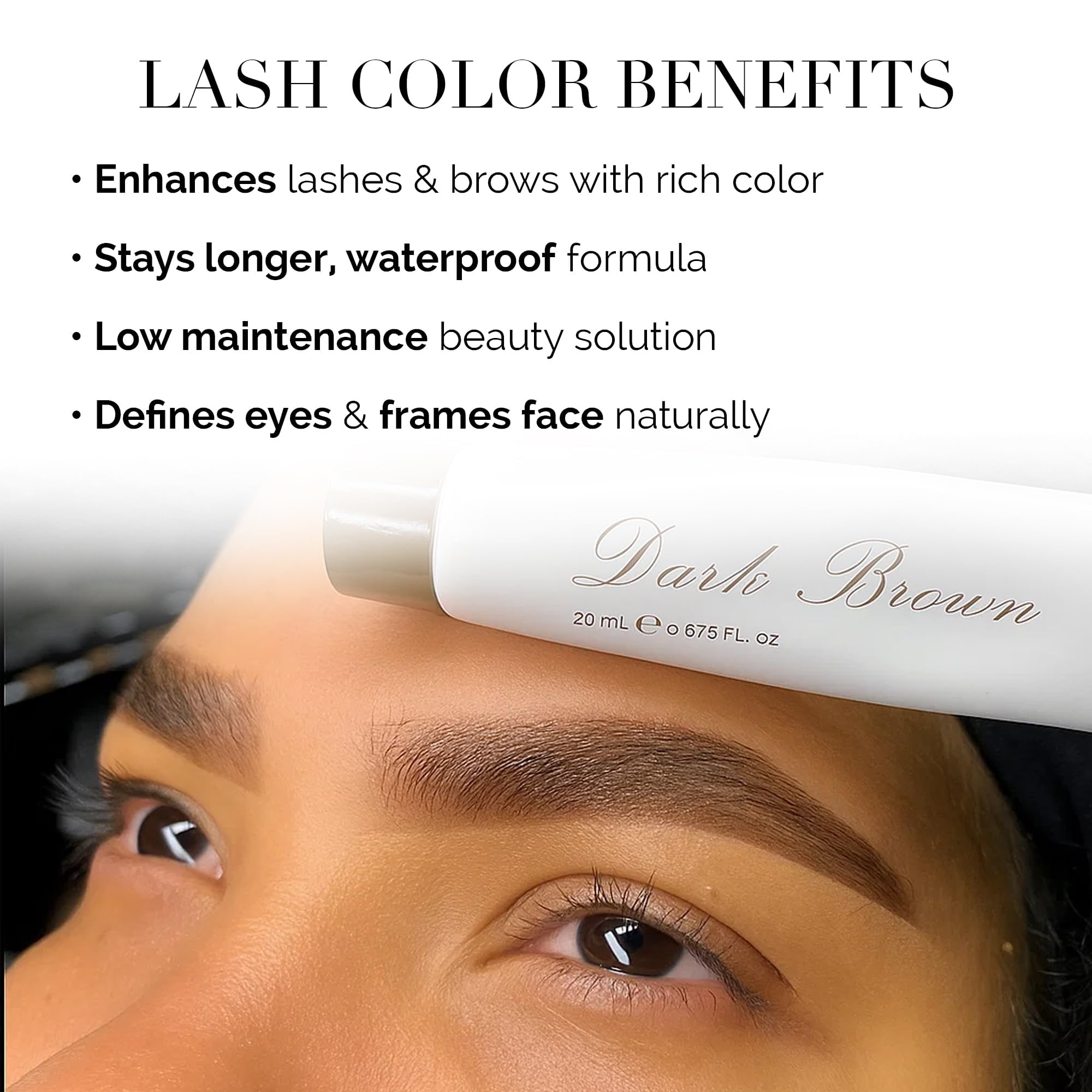 DLUX PROFESSIONAL tinted beard sample demonstrating versatile multi-use tint
