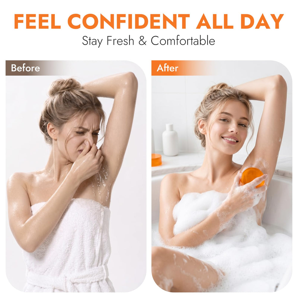 DLWUEN soap in shower scene illustrating effective post-workout freshness