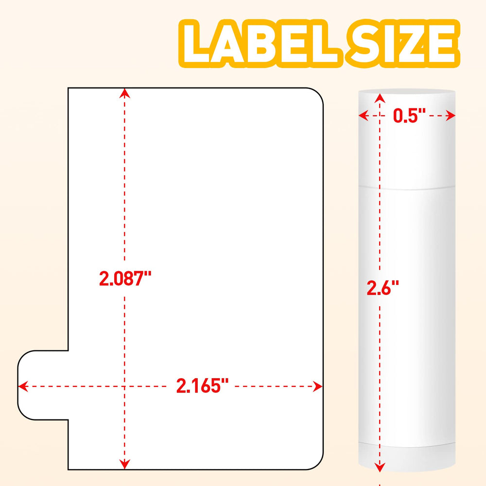 Dmsky label sheet close-up with flavor stickers for quick tube identification