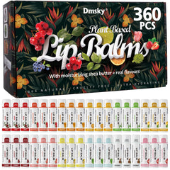 Dmsky front packaging showing 360-count fruit variety for bulk gifting
