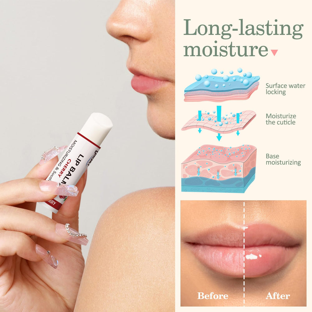 Dmsky tube in a purse showing convenience and on-the-go lip hydration