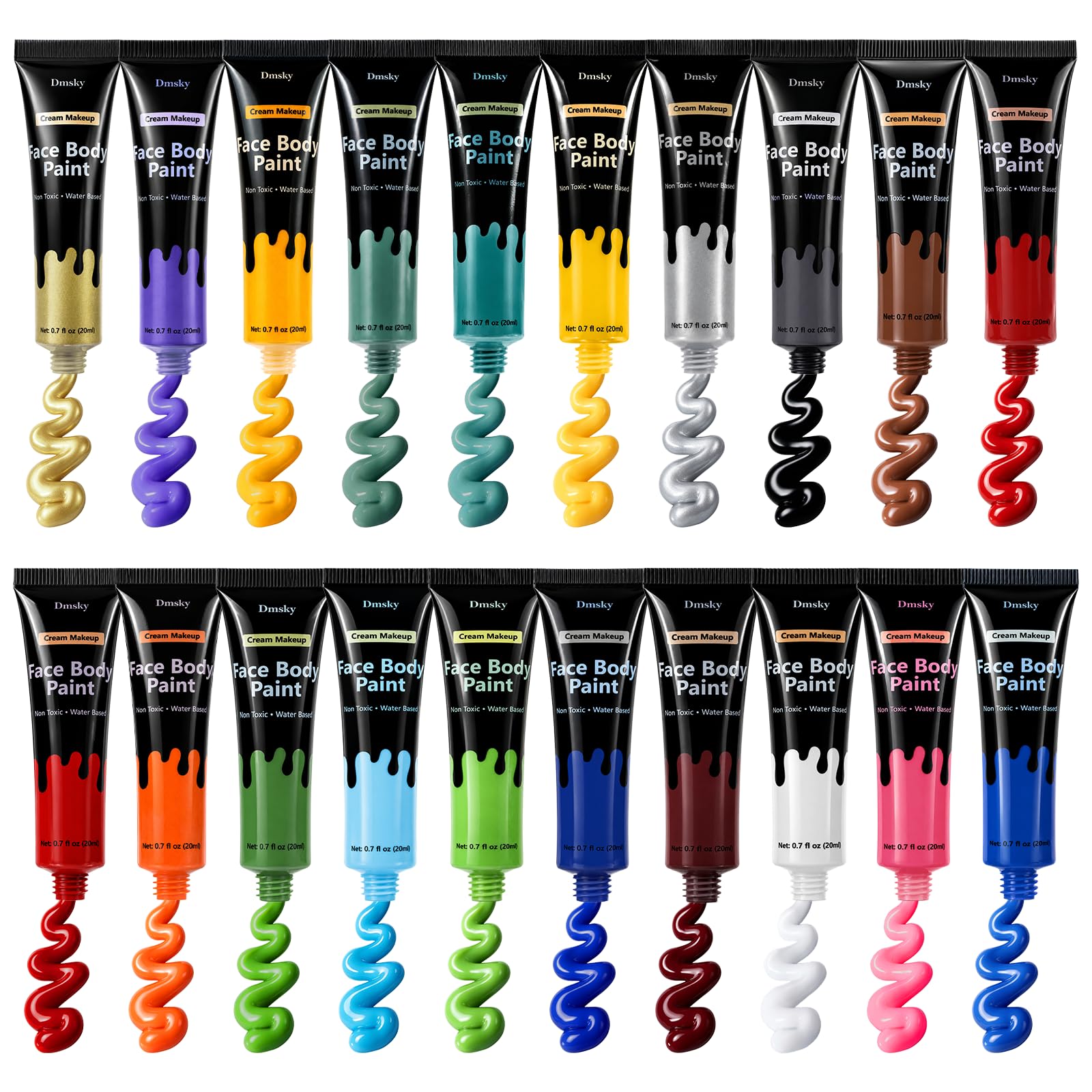 Dmsky tube squeezed to show creamy high-pigment texture