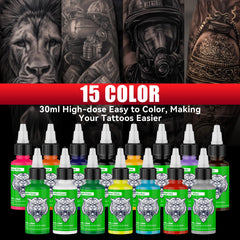 DMTATTOO close-up bottle nozzle for precise application and less waste