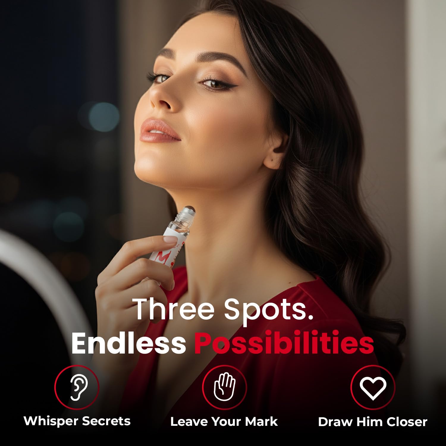 Do Me perfume application on wrist illustrating targeted use