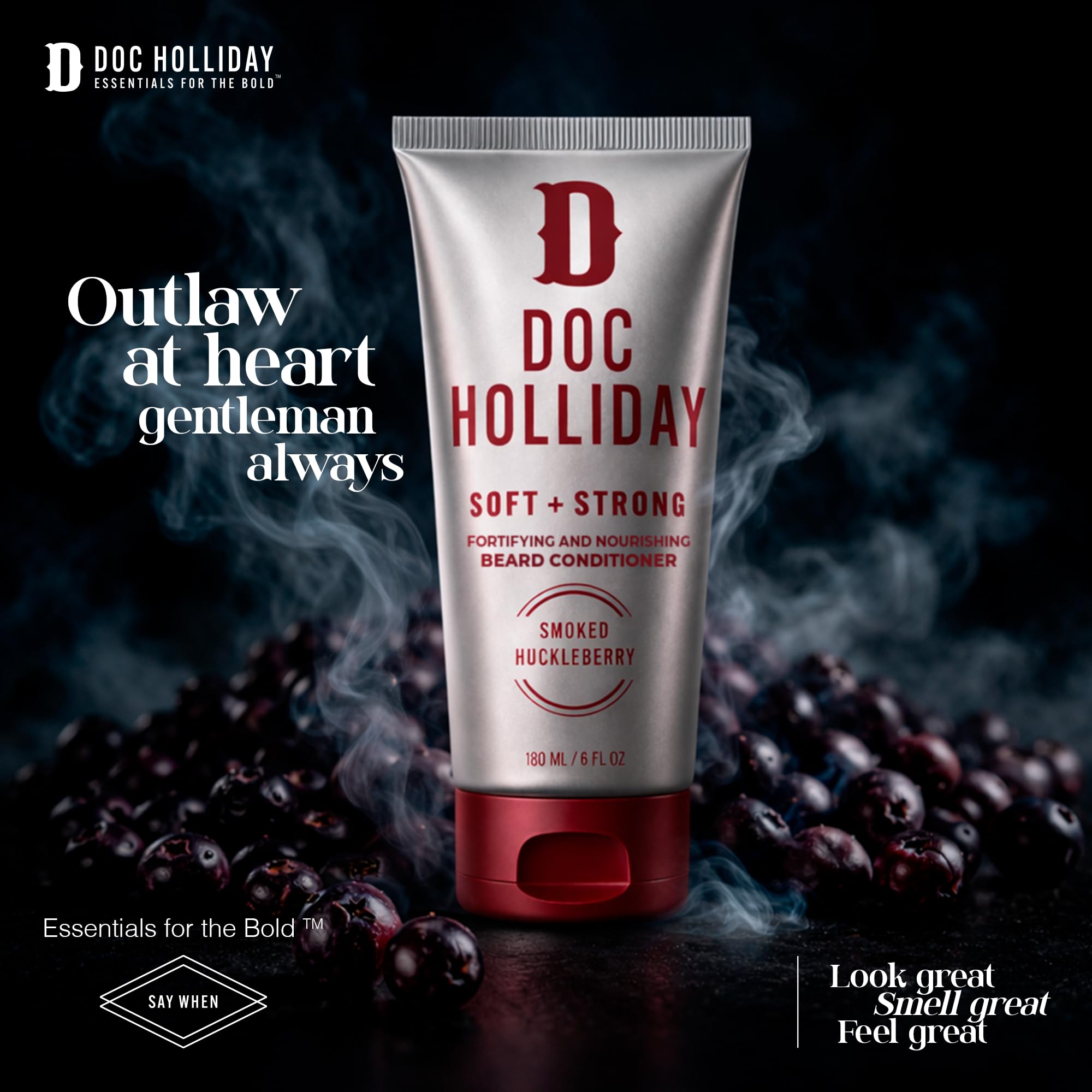 DOC HOLLIDAY pump dispensing conditioner for easy, measured application