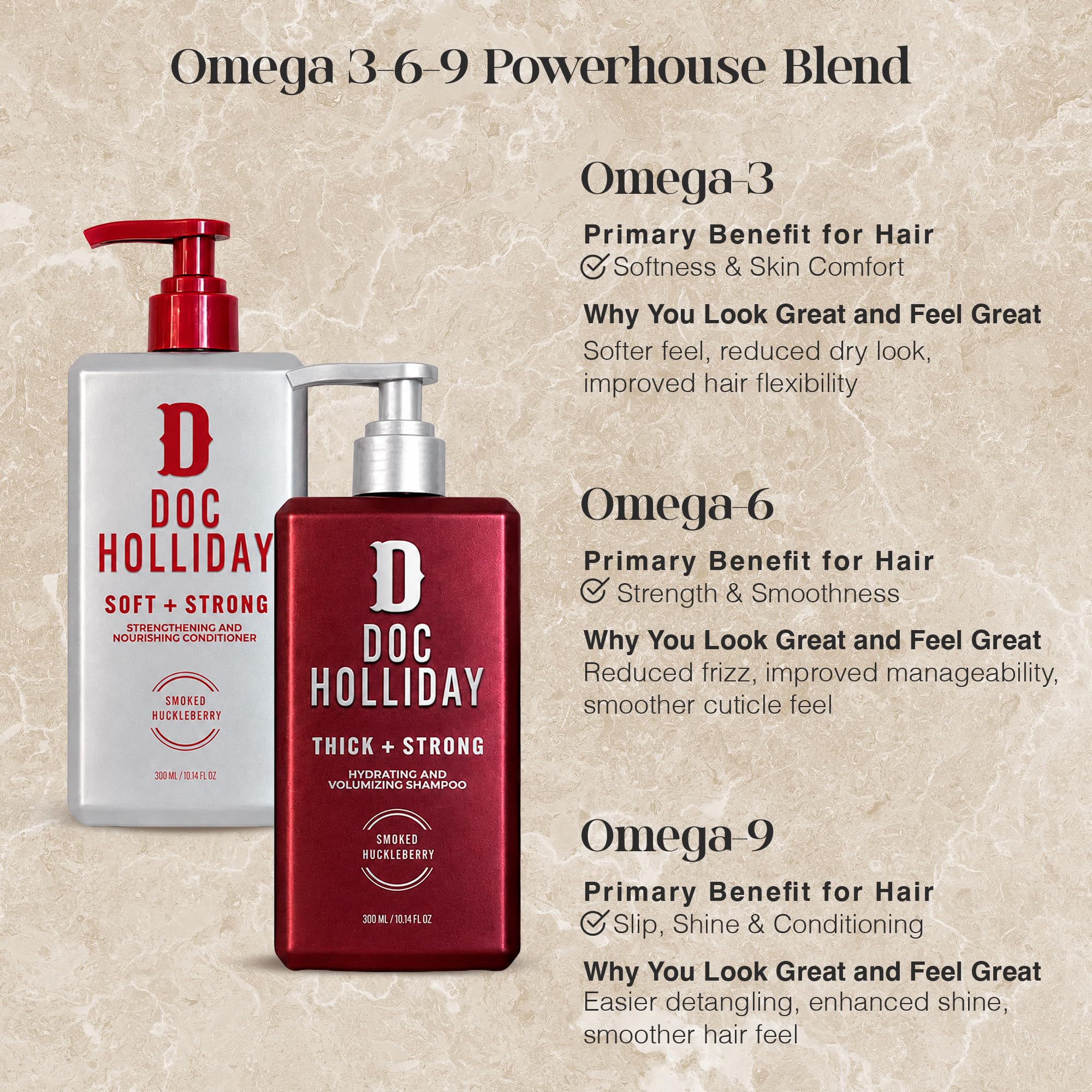 DOC HOLLIDAY in-shower use showing product performance and easy rinse benefit