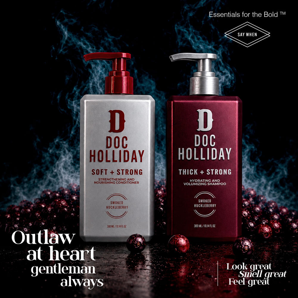 DOC HOLLIDAY pump dispensing product for controlled application benefit