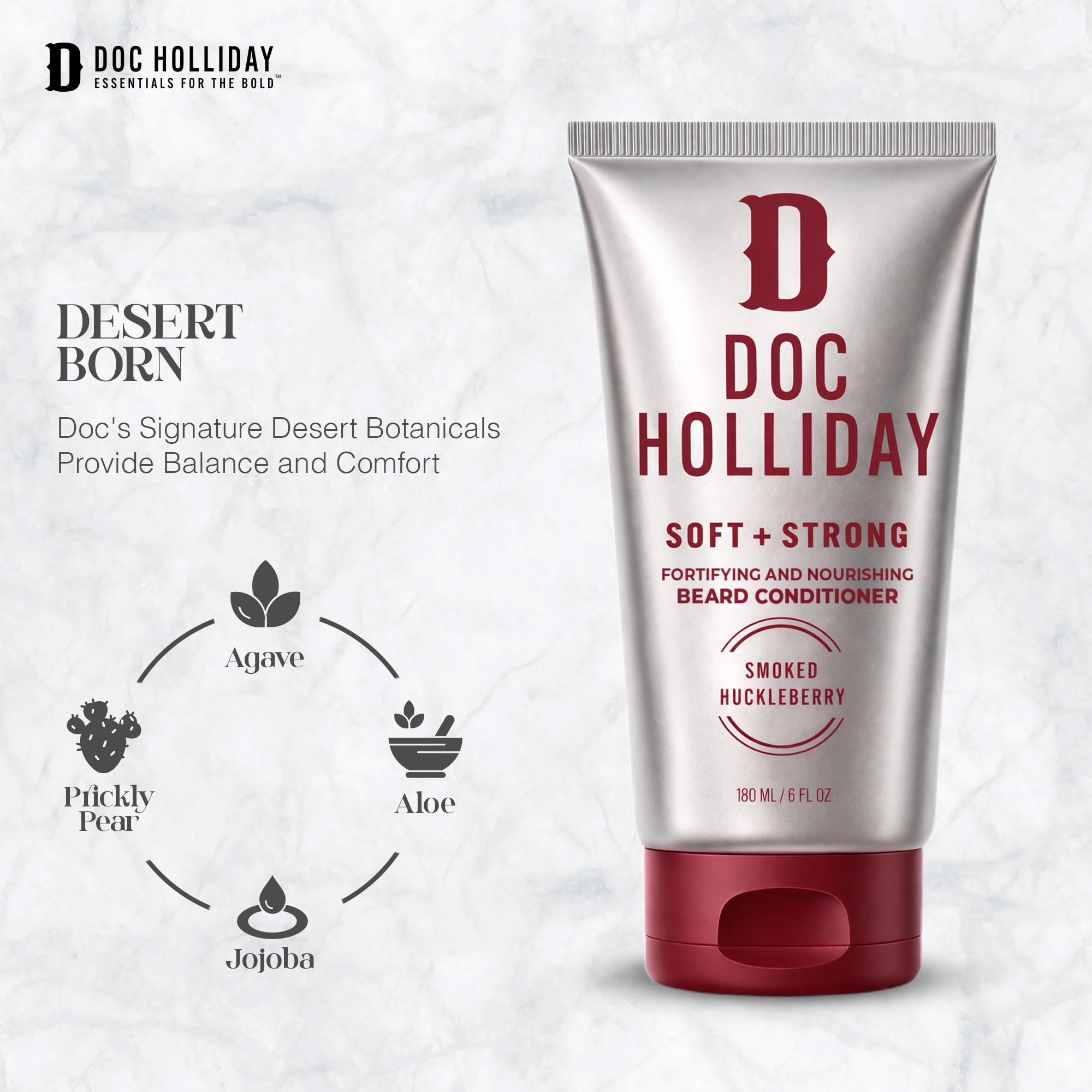 DOC HOLLIDAY bottle beside ruler to indicate portable travel-friendly size