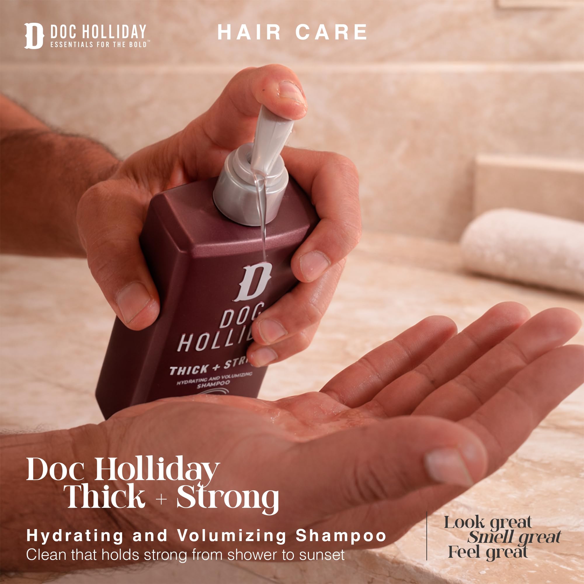 DOC HOLLIDAY creamy foam texture close-up demonstrating rich lather and gentle cleansing
