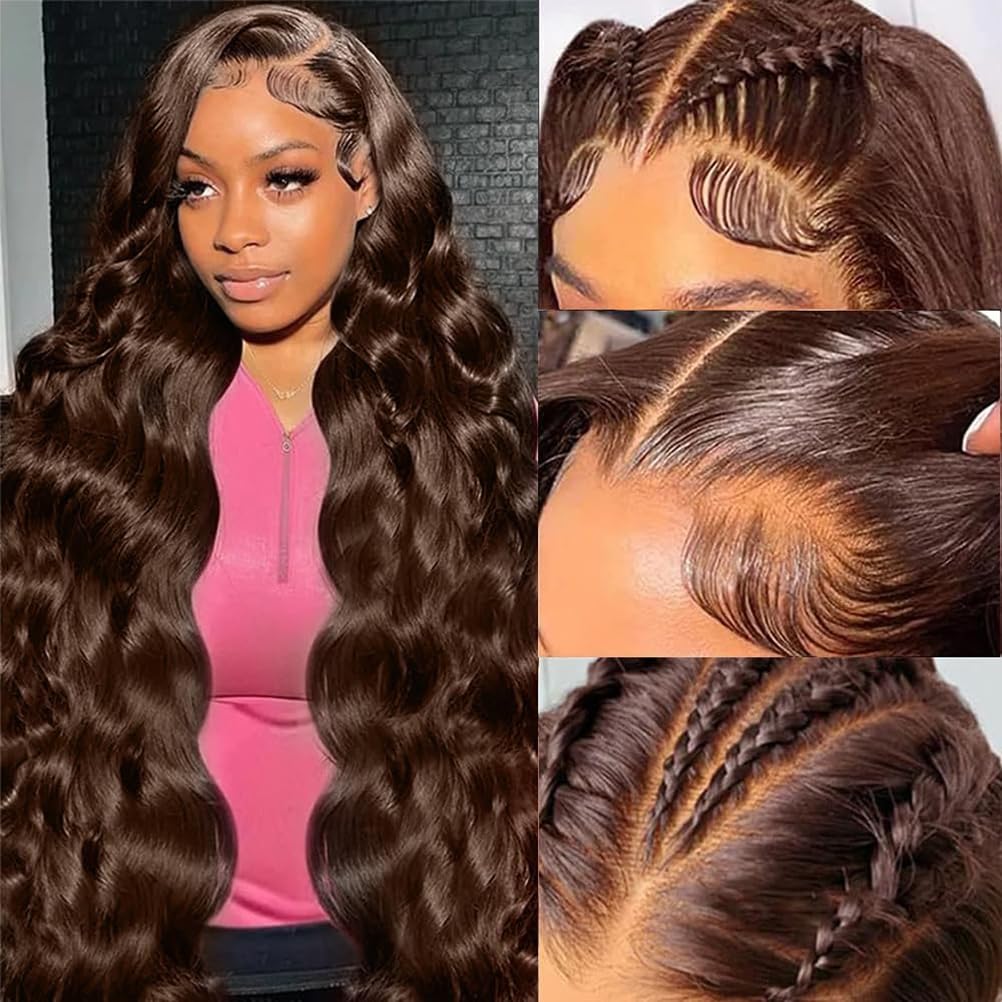 Dochuman close-up of 13x6 HD lace frontal highlighting invisible lace benefit seamless parting