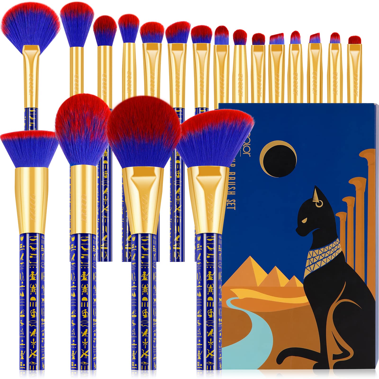 docolor front packaging showing full 19-piece set and stylish ancient design benefits organization