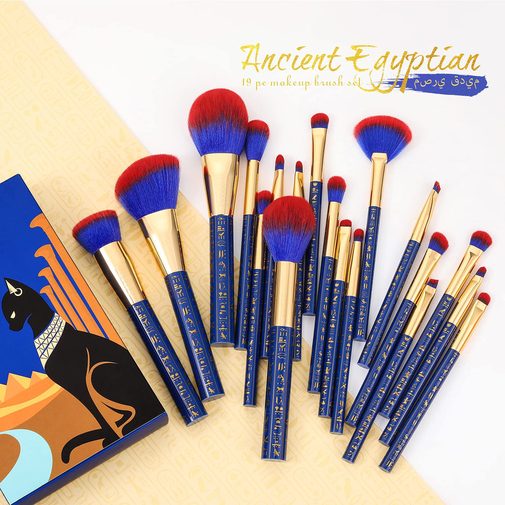 docolor brushes laid out full set displaying variety and readiness for any makeup look