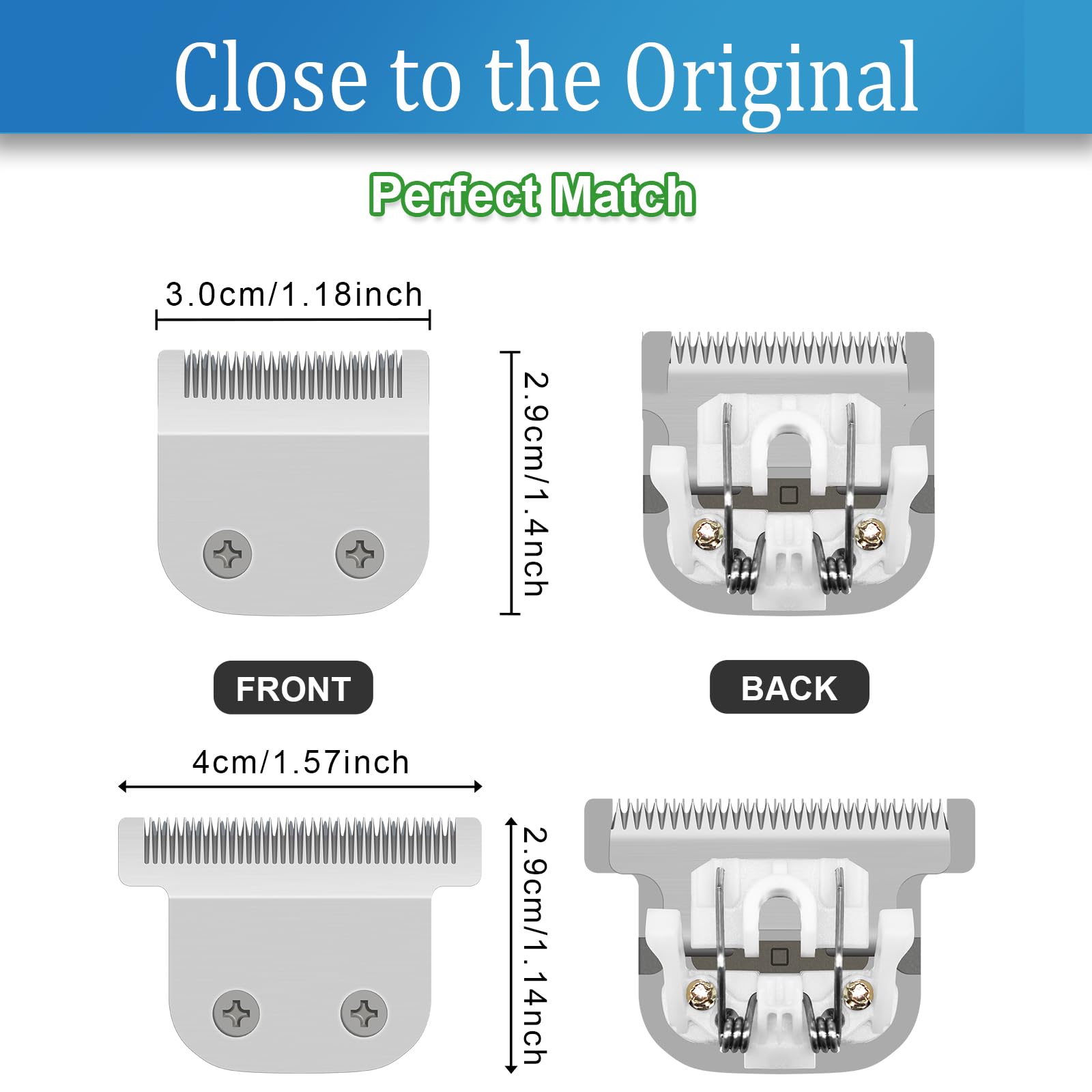 DODAER 30mm standard blade close-up highlighting sharp steel edge for smooth trims