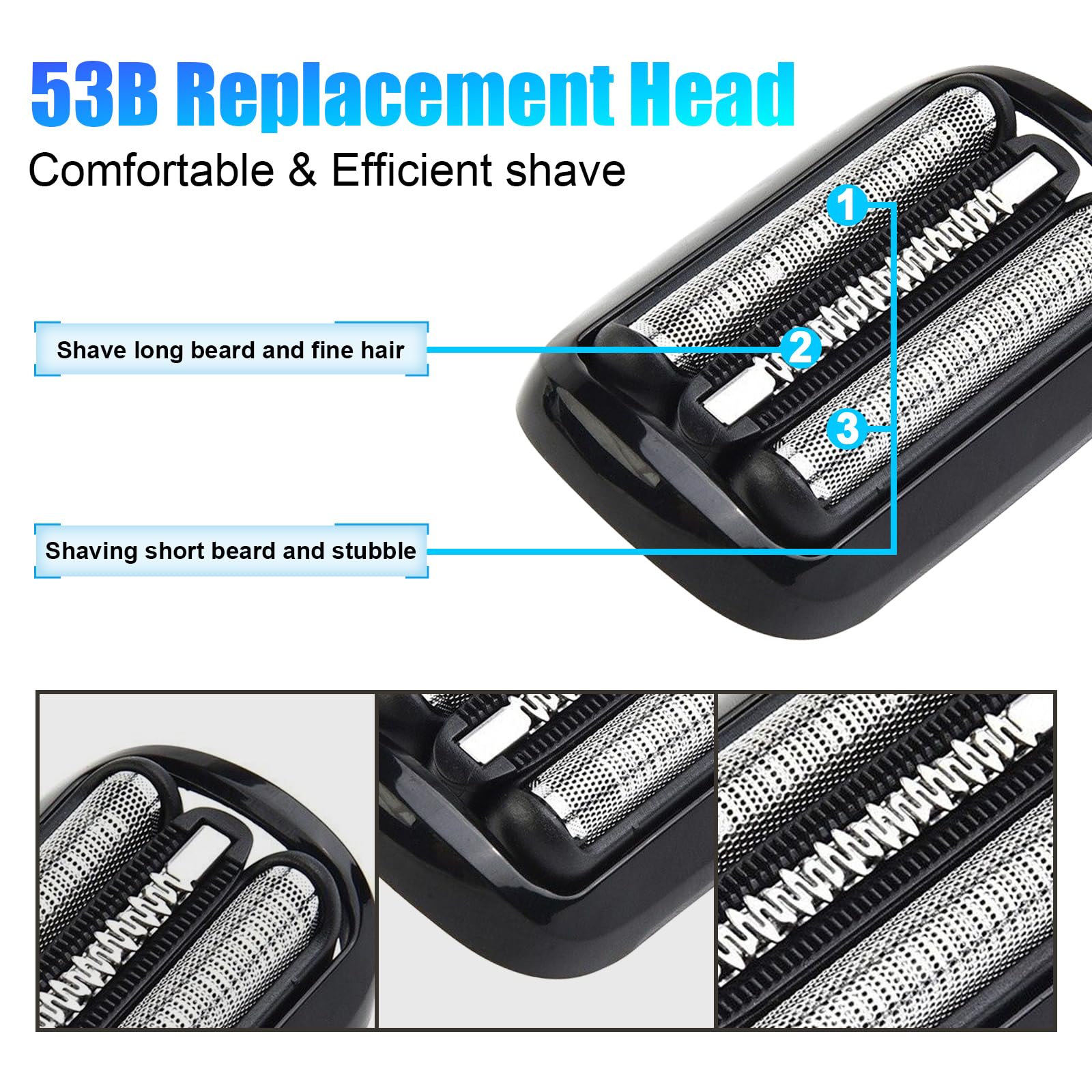 DODAER 53B cutters detail demonstrating durable blades for efficient hair capture