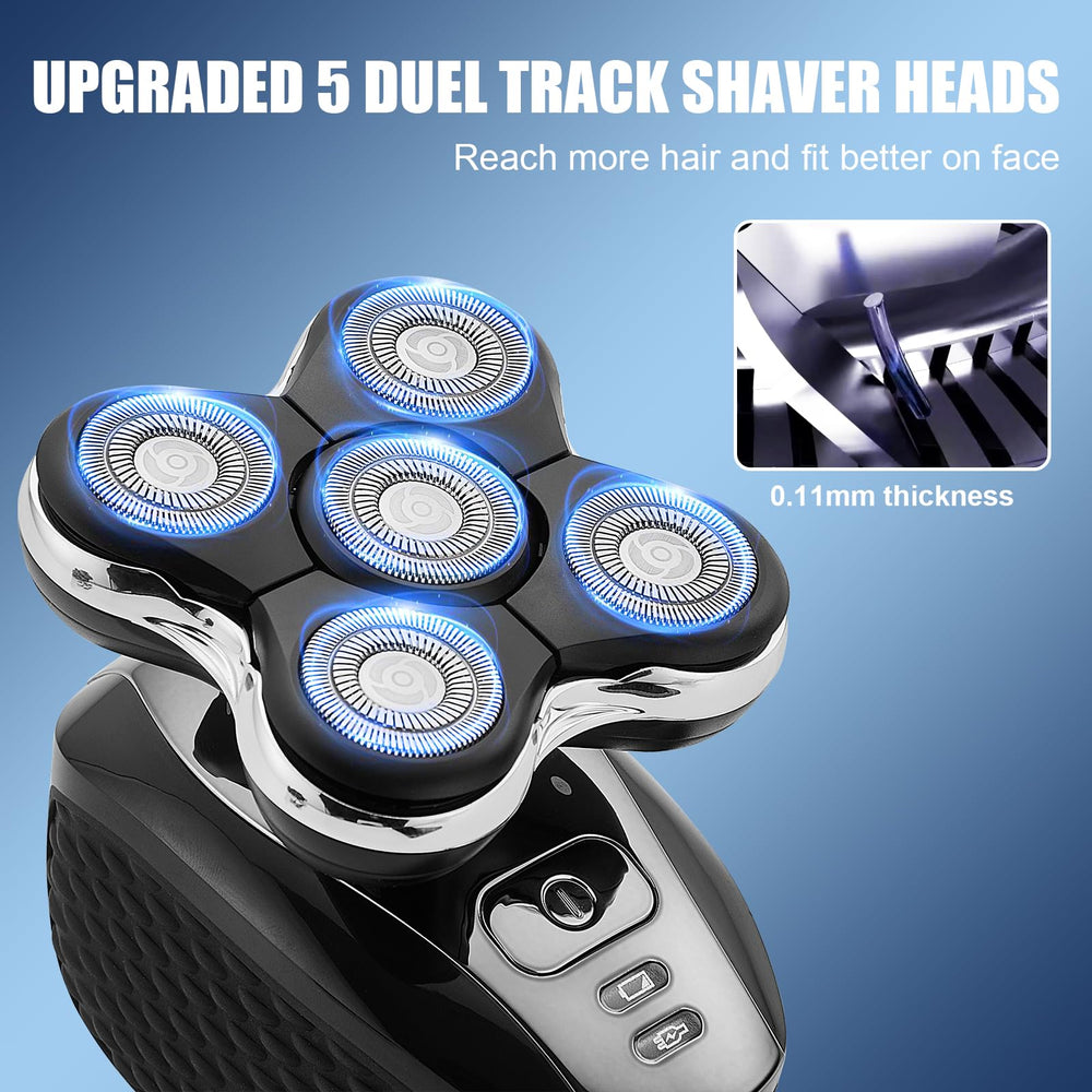 DODAER close-up of rounded head protecting skin for a gentler shave