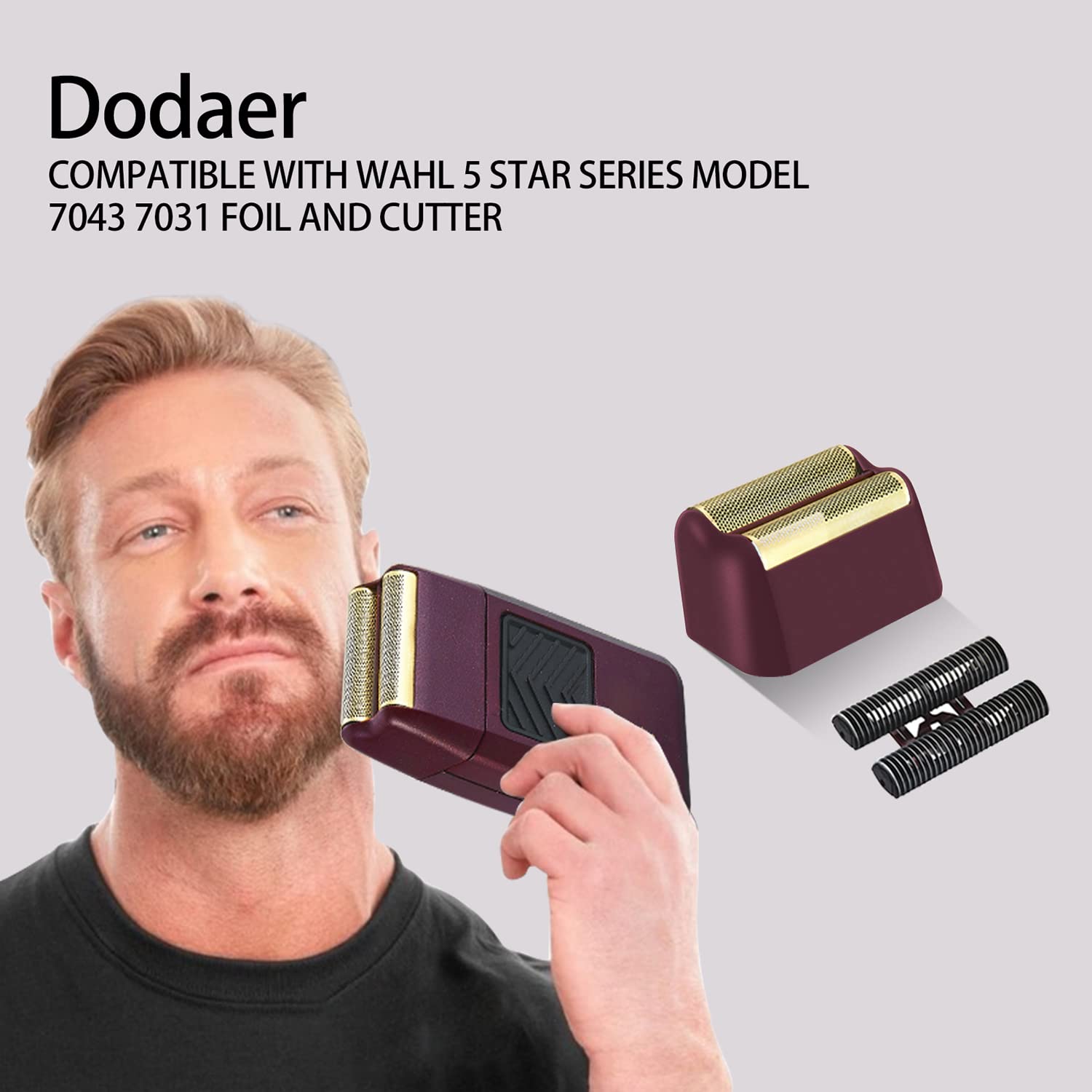 DODAER foil installed in Wahl shaver demonstrating instant performance restoration