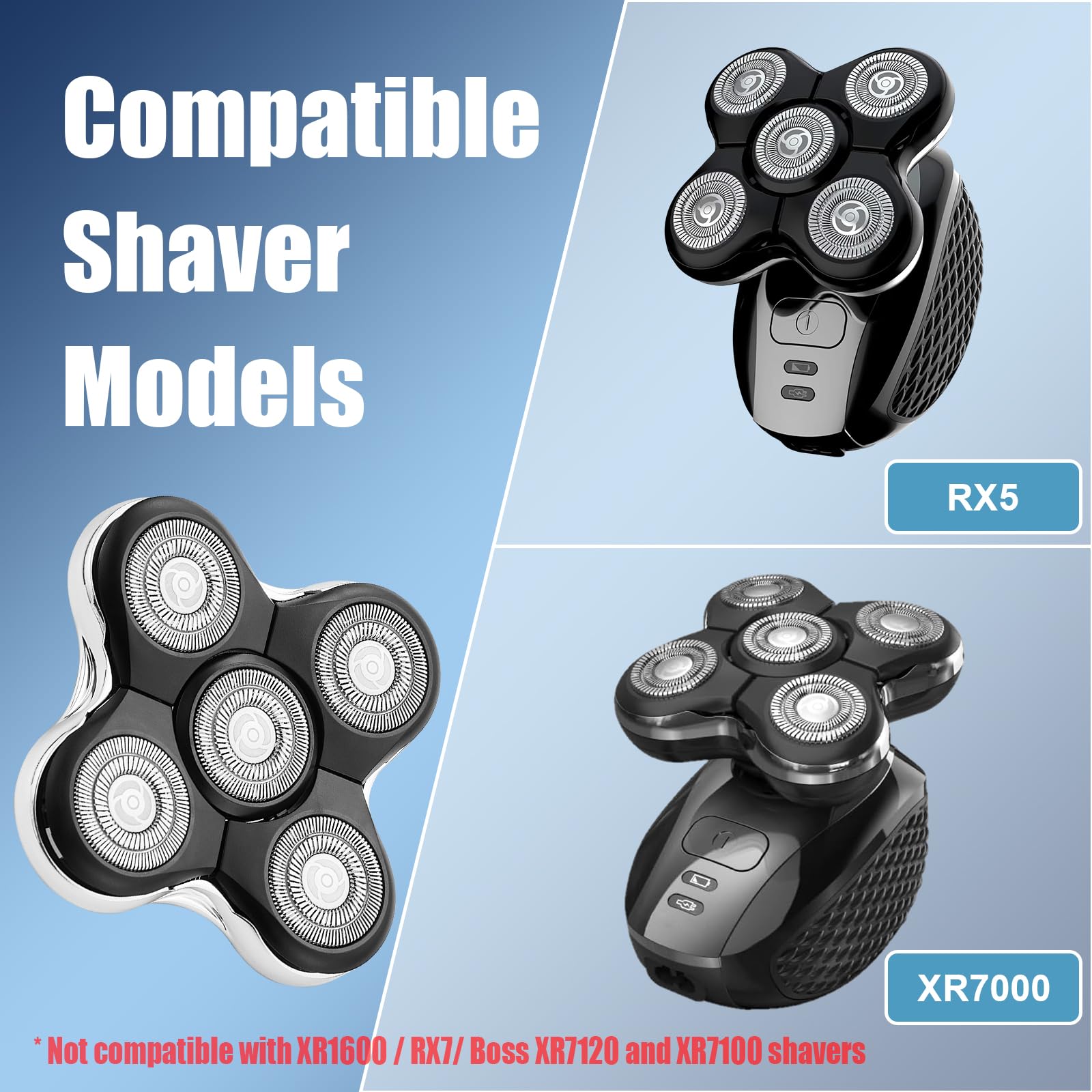 DODAER replacement heads beside a coin showing compact size and convenience