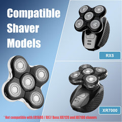 DODAER replacement heads beside a coin showing compact size and convenience