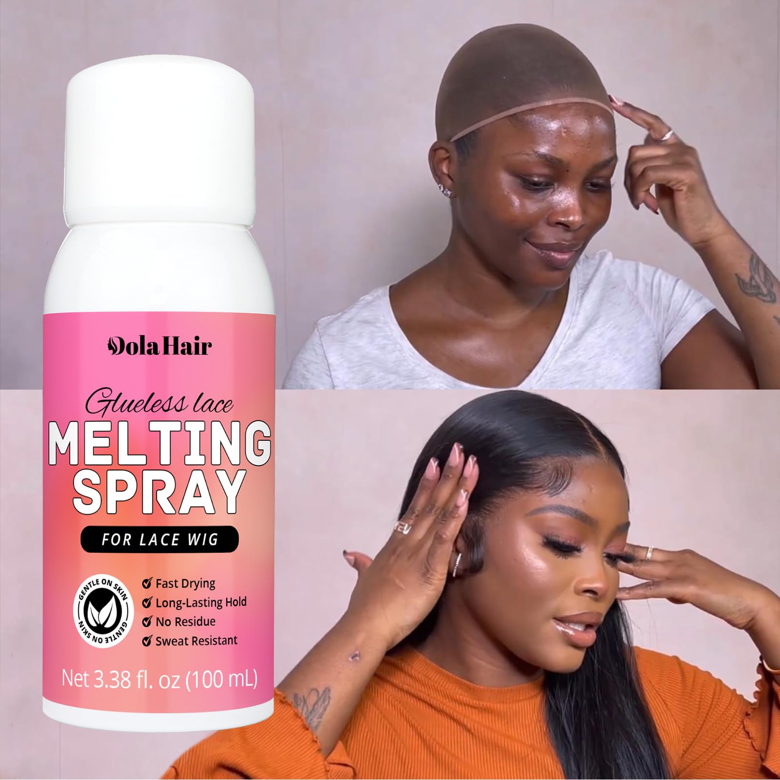 Dolahair wax stick and edge control for defined baby hairs