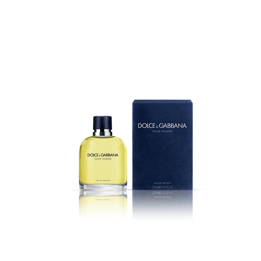 Dolce&Gabbana Pour Homme applied on neck in lifestyle scene benefit: demonstrates subtle everyday elegance