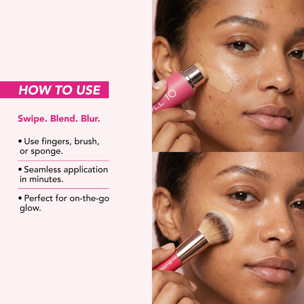 DOLL 10 blurring brush detail highlighting bristles for seamless blending