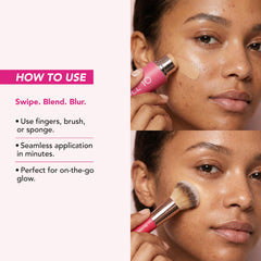 DOLL 10 blurring brush detail highlighting bristles for seamless blending