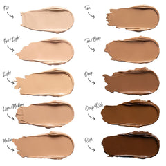DOLL 10 texture close-up displays silky consistency for smooth skin finish