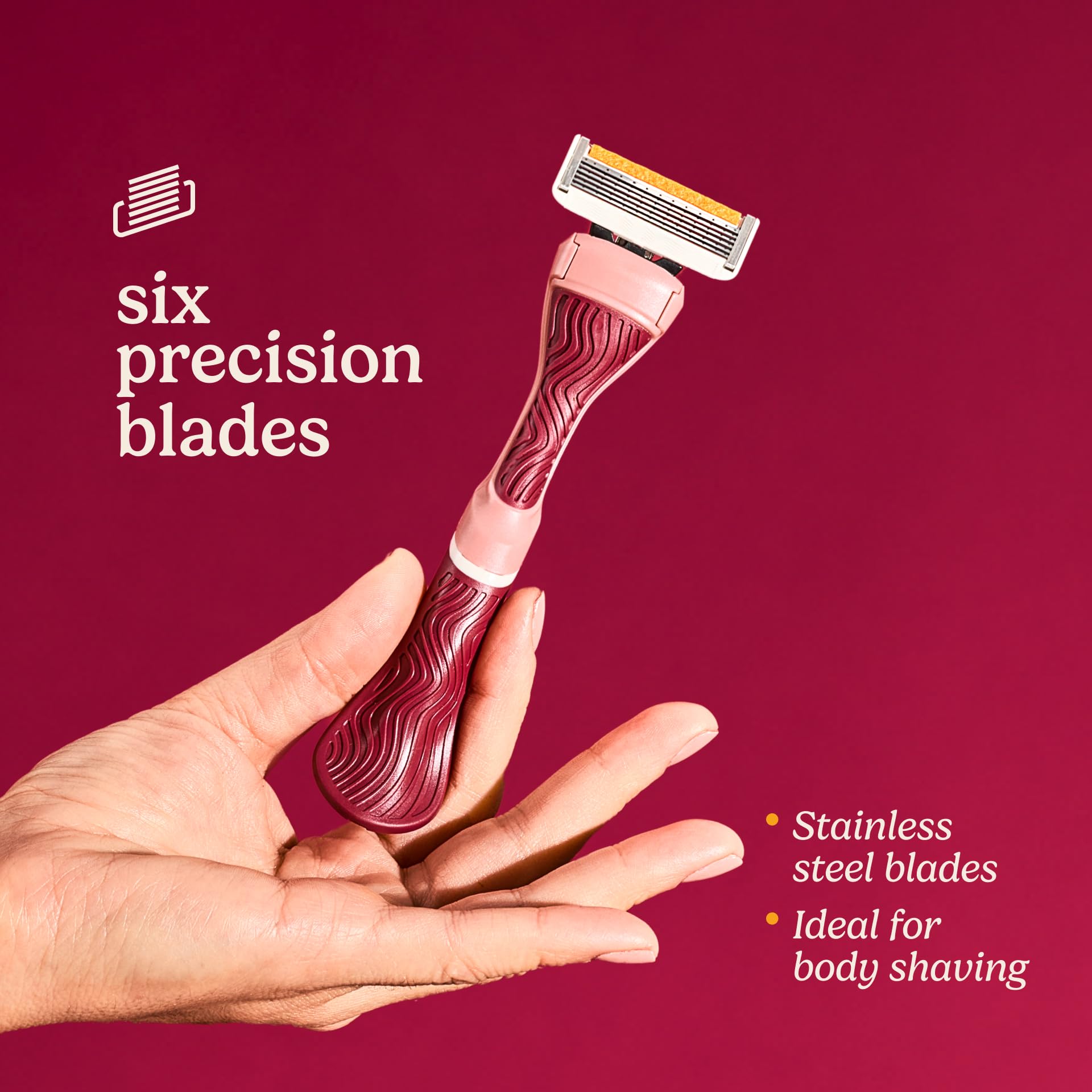Dollar Shave Club adhesive shower hanger mounted to keep razor dry