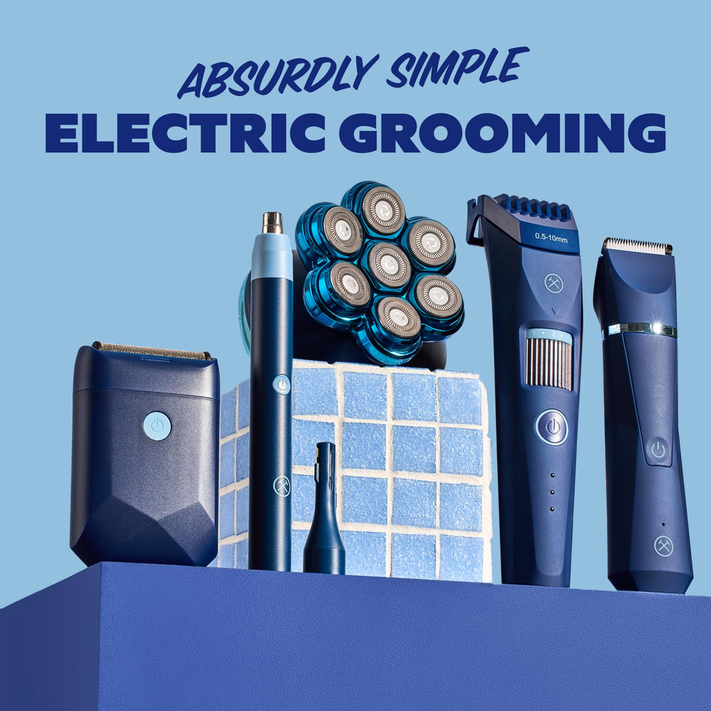 Dollar Shave Club packed in travel case to protect device on the go