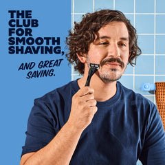 Dollar Shave Club handle grip texture showing 360-degree diamond pattern for secure hold