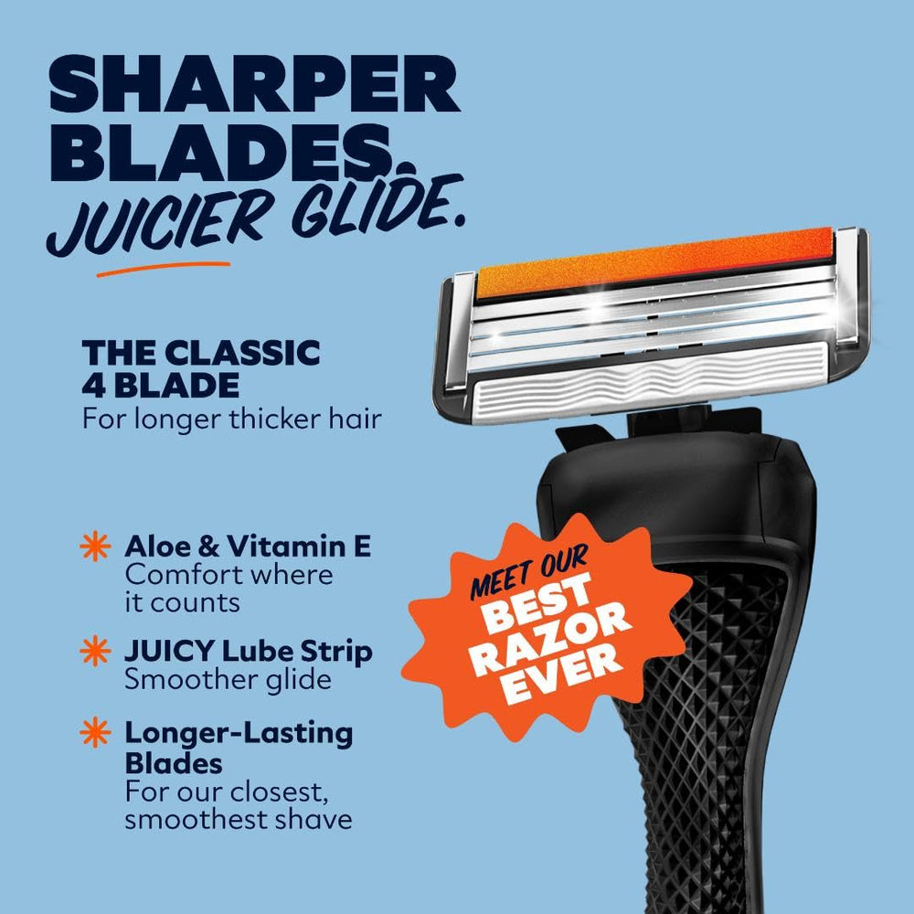 Dollar Shave Club kit inside toiletry bag demonstrating travel-ready convenience and portability