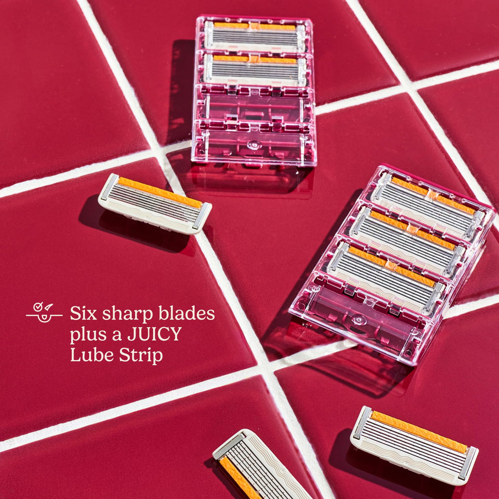 Dollar Shave Club kit size comparison next to common items showing travel convenience